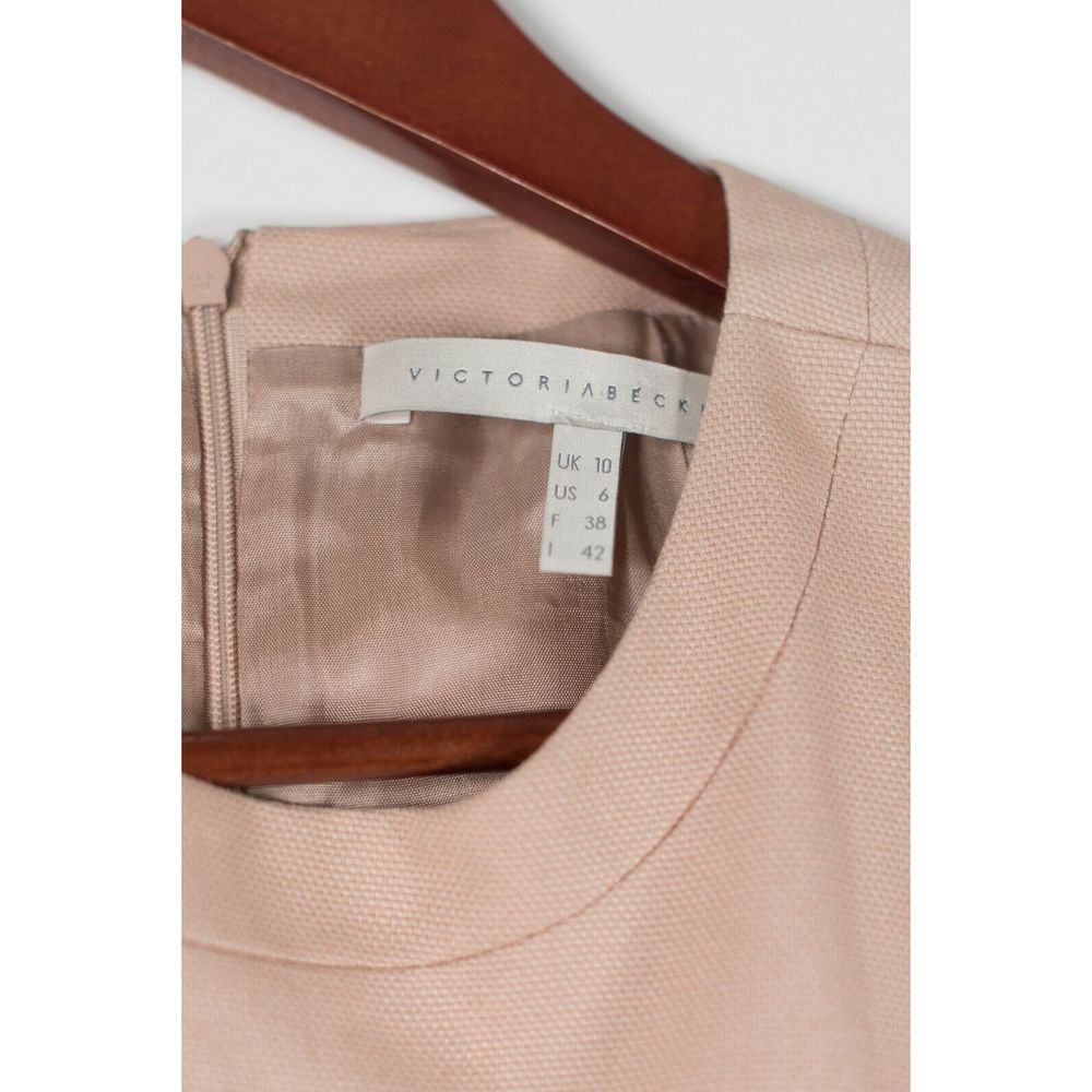 Victoria Beckham 6 42 Pink Pleated Pocket Dress